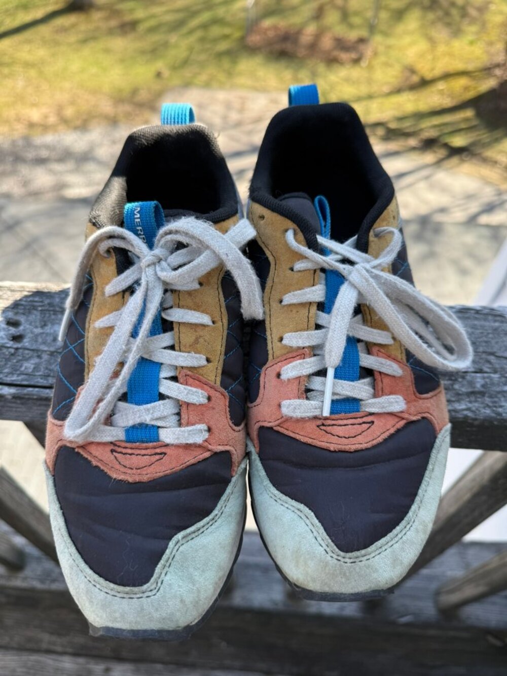Merrell color block hiking sneakers